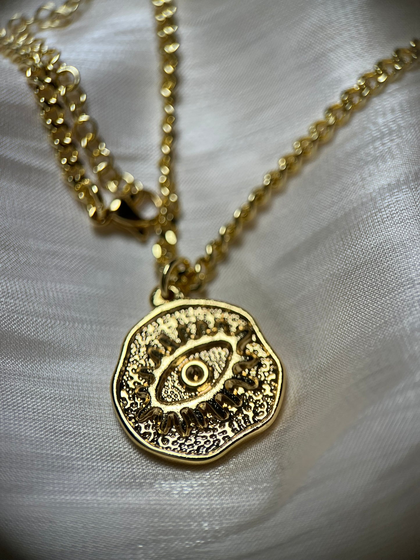 Golden Evil Eye Necklace